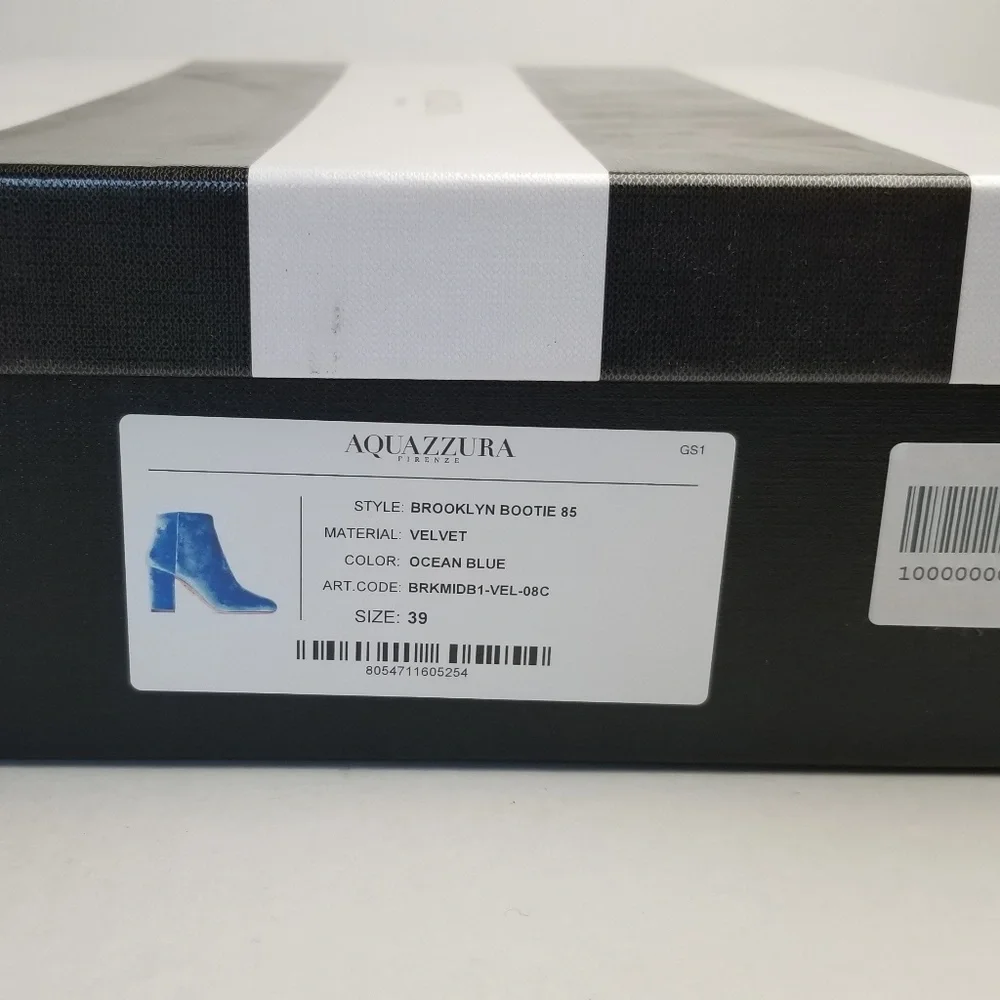 Aquazurra Ocean Blue Ankle Boot size 39